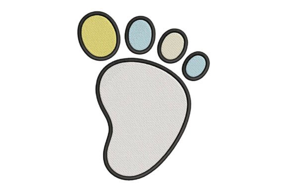 Baby Paw Embroidery Design
