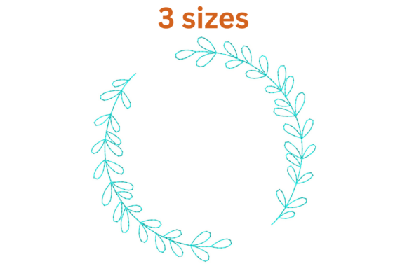 Circular Floral Embroidery Design