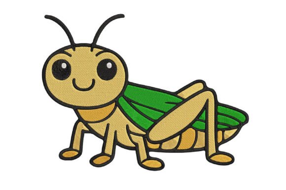 Grasshopper Embroidery Design